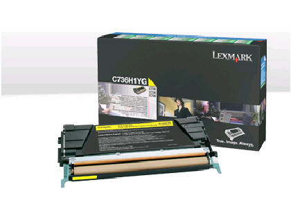 Lexmark Toner Return Prog C736/X736/X738 Yel