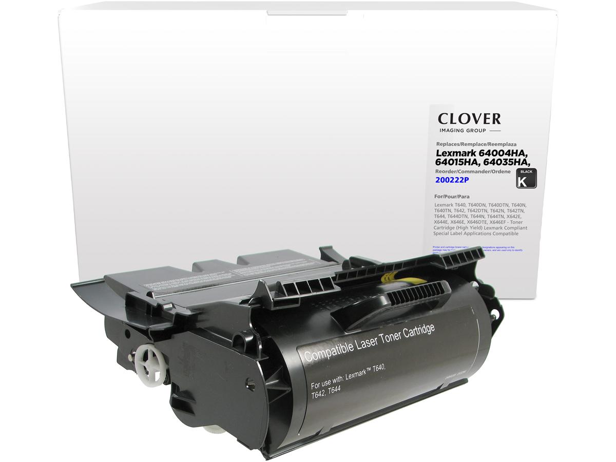 Cartucho de tóner remanufacturado de alto rendimiento Clover Imaging para Lexma