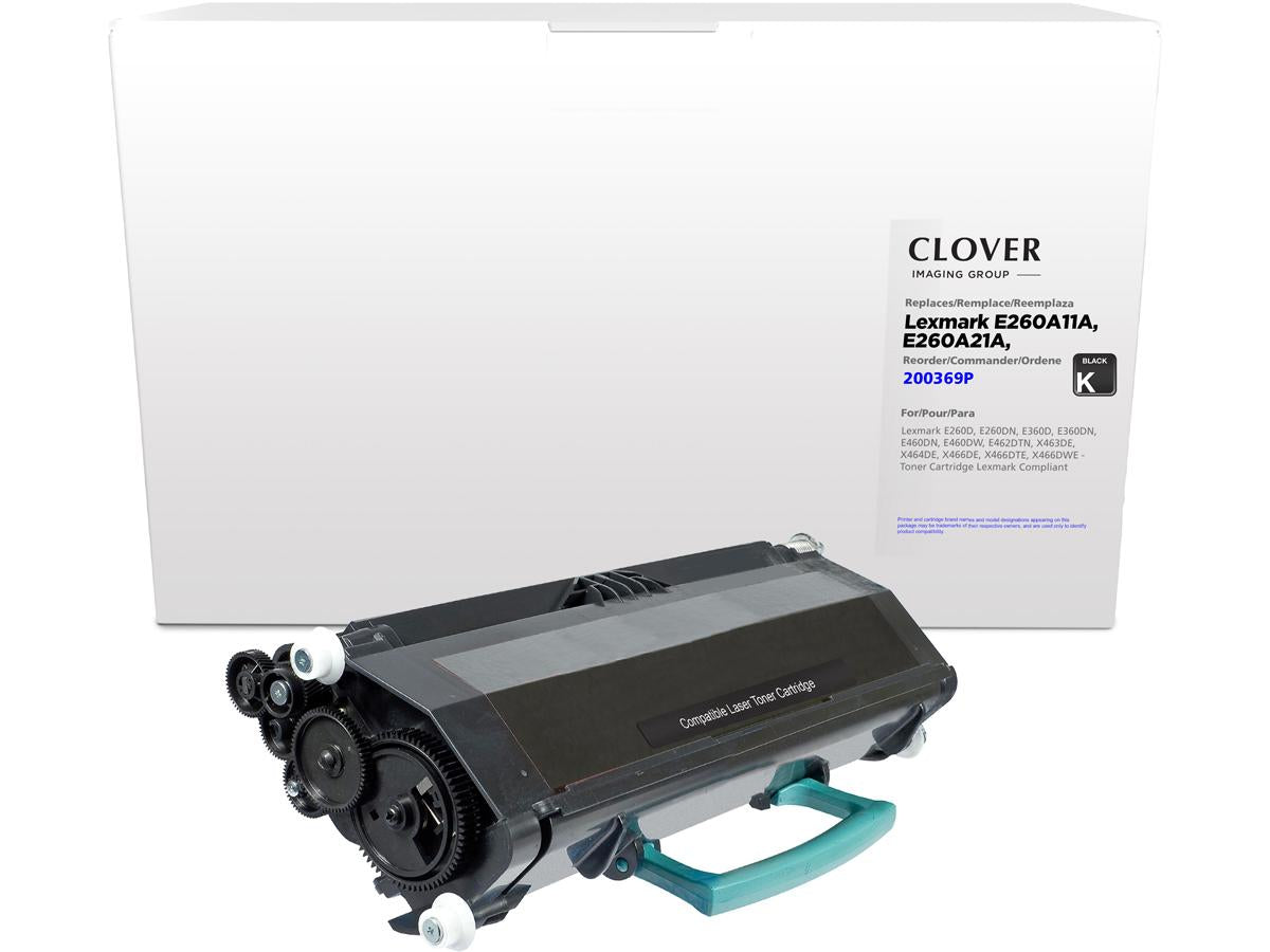 Cartucho de tóner remanufacturado Clover Imaging para Lexmark E260/E36