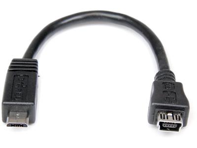 Cable adaptador micro USB a mini USB de 6 pulgadas Startech.Com, macho a hembra - Micro U