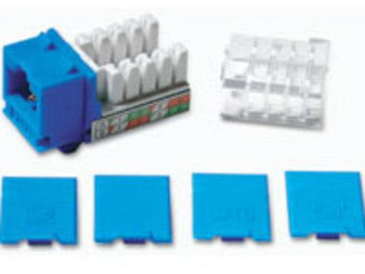 Prise Keystone UTP RJ45 Cat6 C2G - Bleue - Insert modulaire