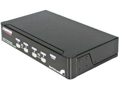 Conmutador KVM de 4 puertos OSD Startech.Com - Conmutador KVM para montaje en rack 1U -