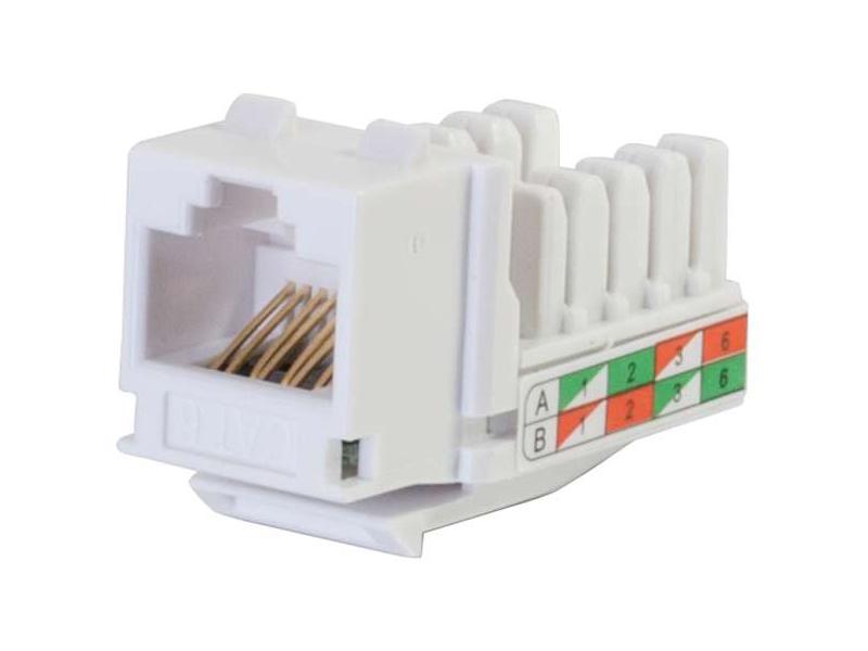 C2G Cat6 Rj45 Utp Keystone Jack - White - Modular Insert