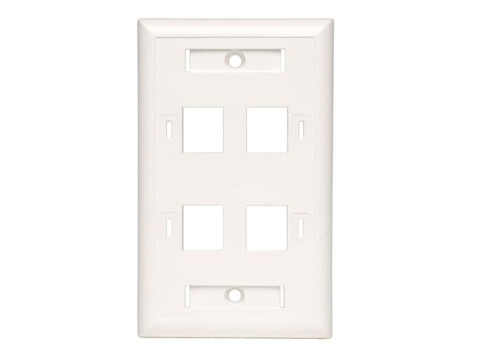 Eaton Tripp Lite Series Quad Outlet Rj45 Universal Keystone Face P