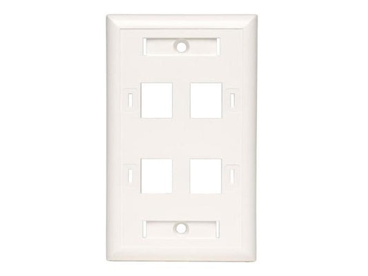 Eaton Tripp Lite Series Quad Outlet Rj45 Universal Keystone Face P