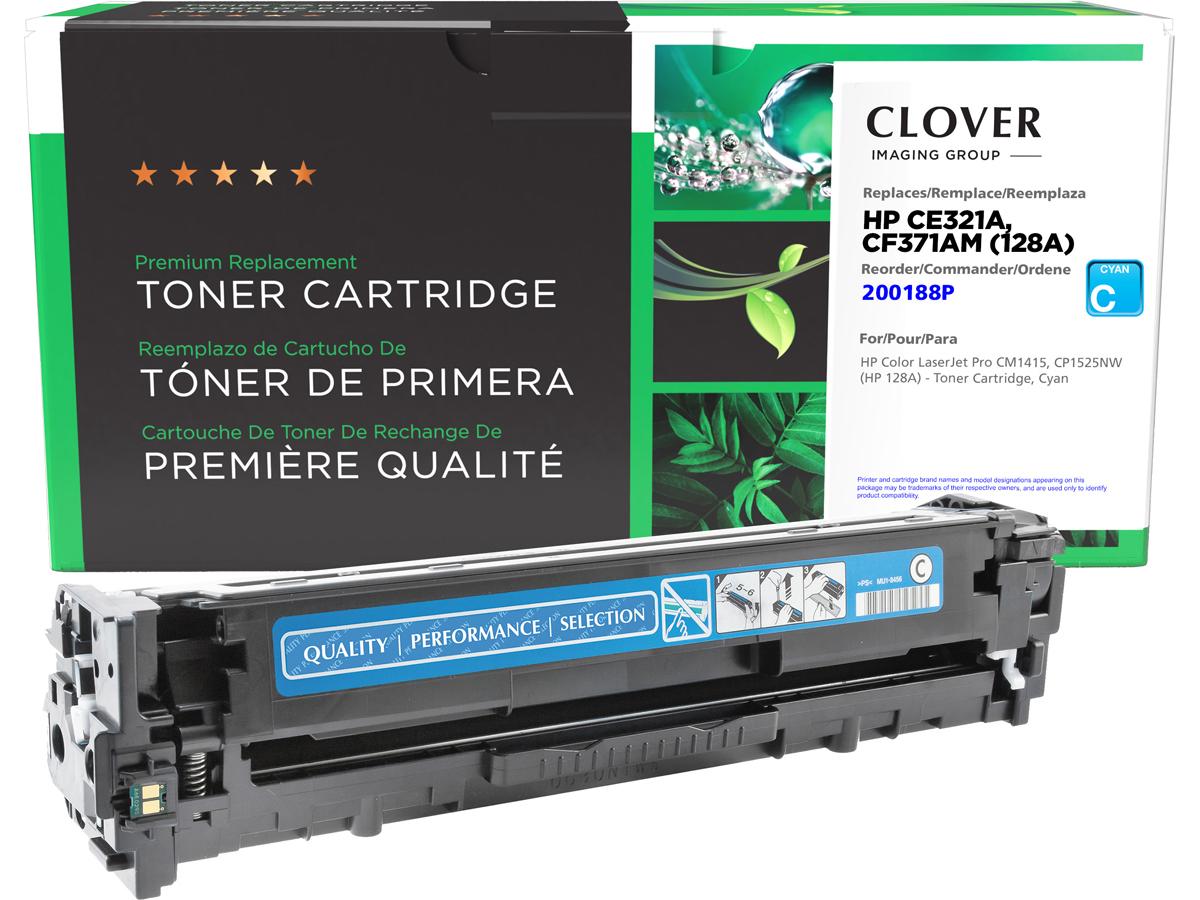Cartucho de tóner cian remanufacturado Clover Imaging Alternativa para