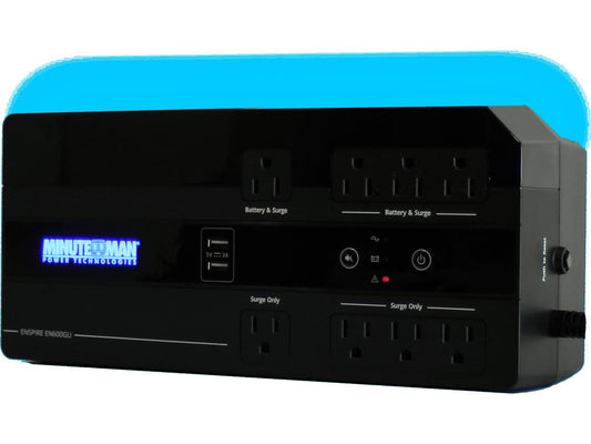 Para Systems Ups600Va Usb 4-Bat/4-Surge Outlets, Usb Chargers
