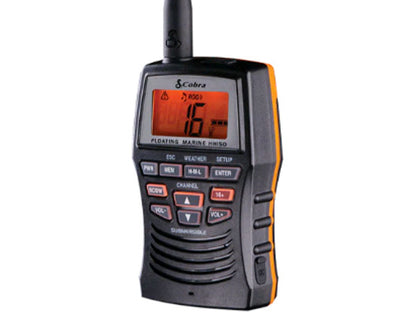 Cobra Hand Held Vhf Radio, 3 Watt, Floats, Black Bilingual