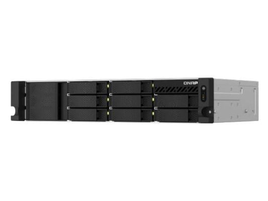 NAS Qnap 2U 8 baies, faible profondeur, 30 cm, montage en rack, Intel Celeron N5095