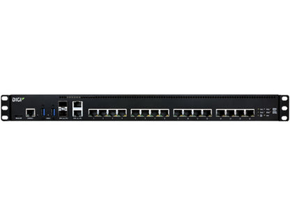 Digi Connect Ez 16 Serial Server, 16 Rs-232 Serial Ports, Dual Ac
