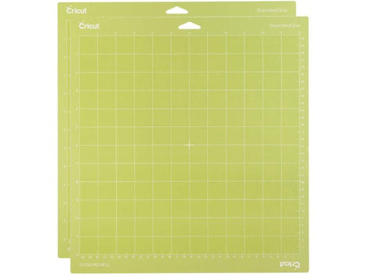 Alfombrilla de corte Cricut con agarre estándar de 12 x 12 pulgadas, paquete de 2