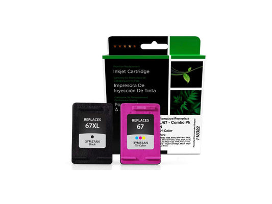 Clover Imaging Remanufactured Black High Yield, Tri-Color Ink Cart