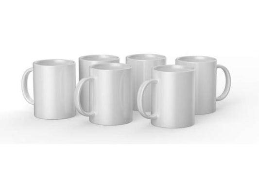 Taza de cerámica blanca en blanco Cricut de 15 oz (6 unidades)