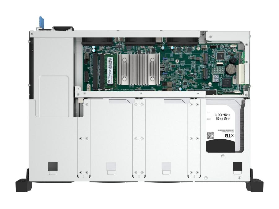 QNAP 2U 8 bahías de montaje en rack de baja profundidad NAS/ISCSI IP-San. Intel Atom C