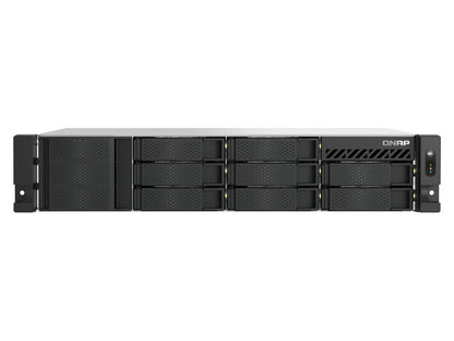 QNAP 2U 8 bahías de montaje en rack de baja profundidad NAS/ISCSI IP-San. Intel Atom C