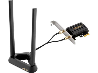 Adaptateur PCI-E Asus Pce-Axe59Bt Wifi6 6E AX5400 avec 2 antennes externes