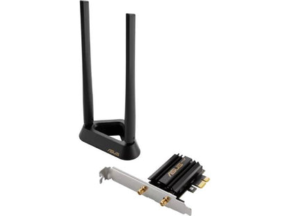 Adaptateur PCI-E Asus Pce-Axe59Bt Wifi6 6E AX5400 avec 2 antennes externes