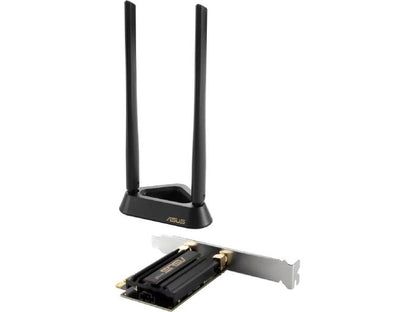 Adaptateur PCI-E Asus Pce-Axe59Bt Wifi6 6E AX5400 avec 2 antennes externes