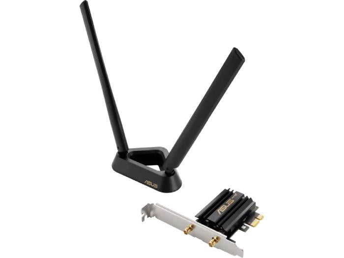 Adaptateur PCI-E Asus Pce-Axe59Bt Wifi6 6E AX5400 avec 2 antennes externes