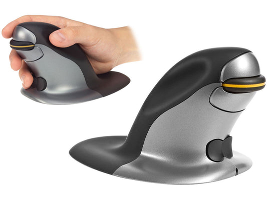 Penguin Ambidextrous Vertical Mouse - Medium - Wireless