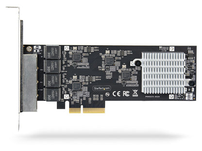 Startech.Com 4-Port 2.5Gbps Nbase-T Pcie Network Card, Intel I225-