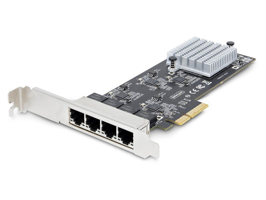 Tarjeta de red PCIe Nbase-T de 4 puertos y 2,5 Gbps de Startech.Com, Intel I225-