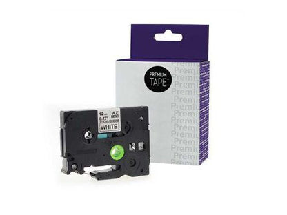 Brother Tze-S231 Extra Strength Adhesive Black / White 12Mm