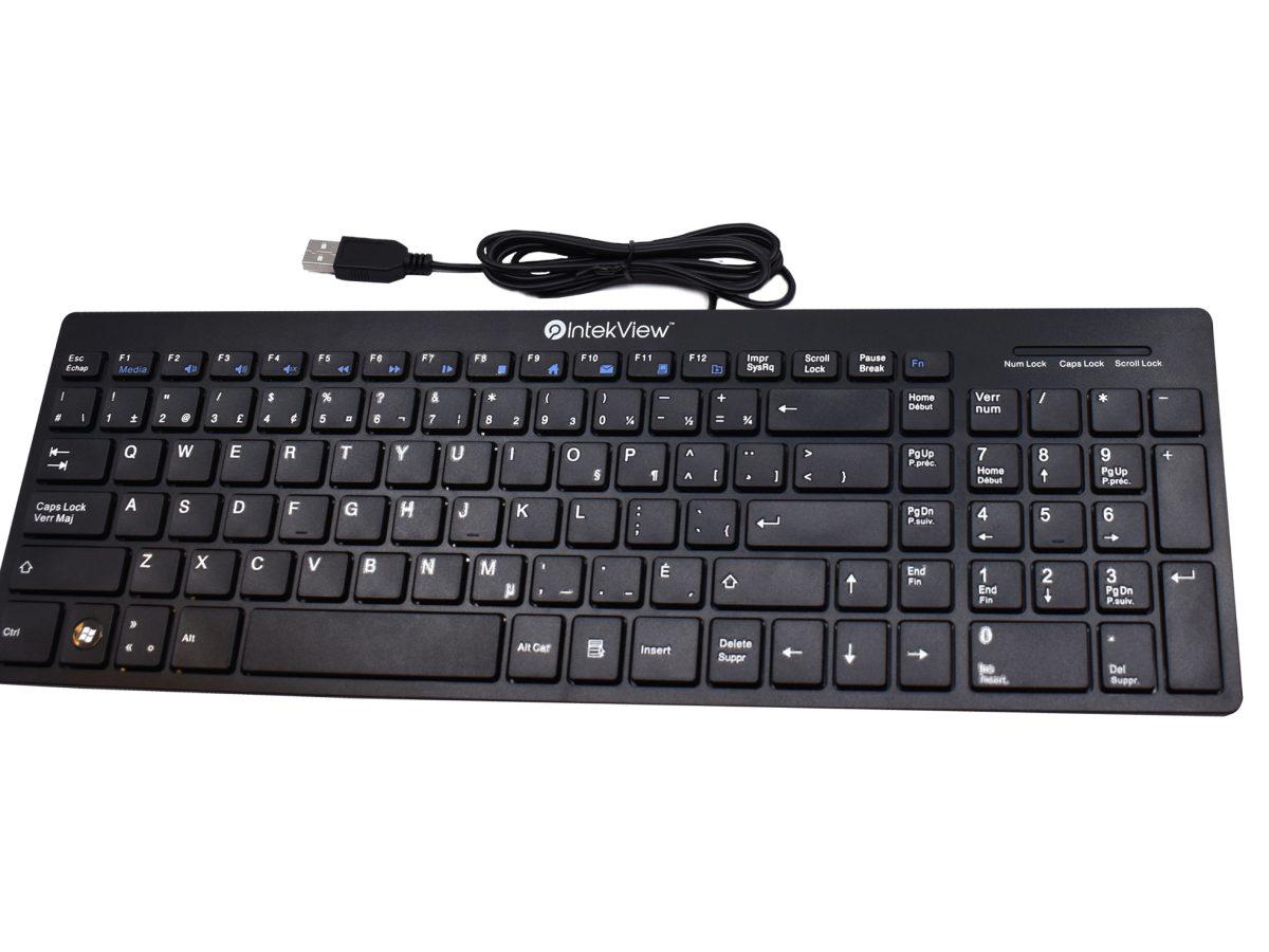 Clavier filaire Nu-Tone Intekview Slim V.2 (français canadien)
