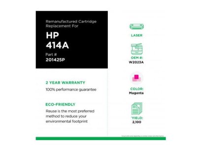Clover Imaging Remanufactured Magenta Toner Cartridge For Hp 414A