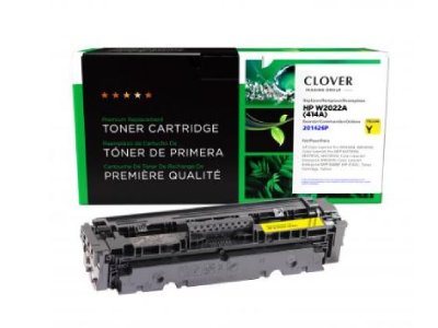 Cartucho de tóner amarillo remanufacturado Clover Imaging para HP 414A (