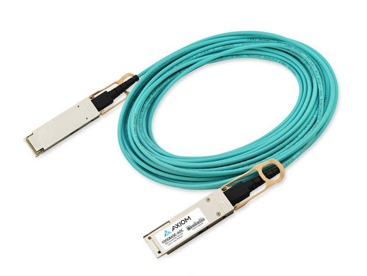 Cable óptico activo Axiom 100Gbase-Aoc Qsfp28 compatible con núcleo de borde de 3 m