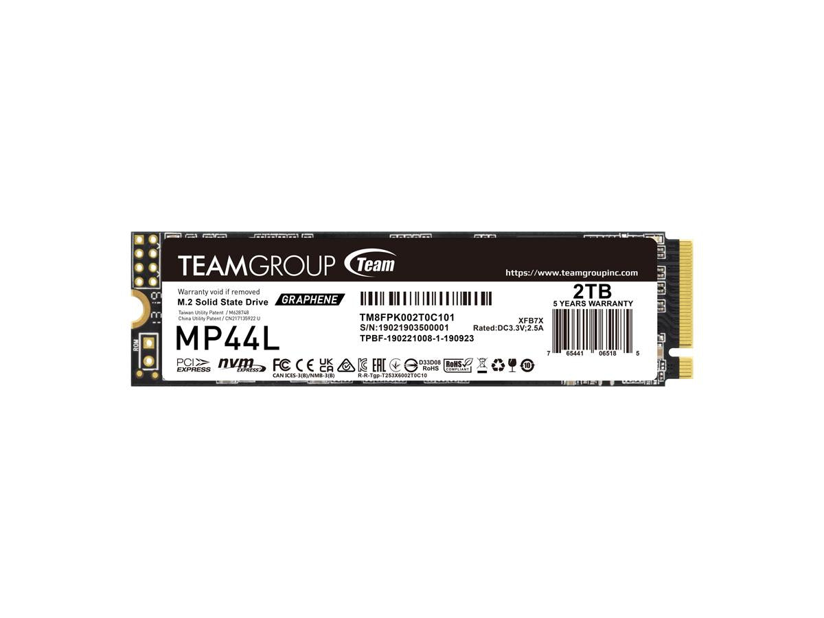 Team Group Team M.2-2280 Pci-E Gen4X4 Mp44L 2Tb 3D Tlc Nand Nvme