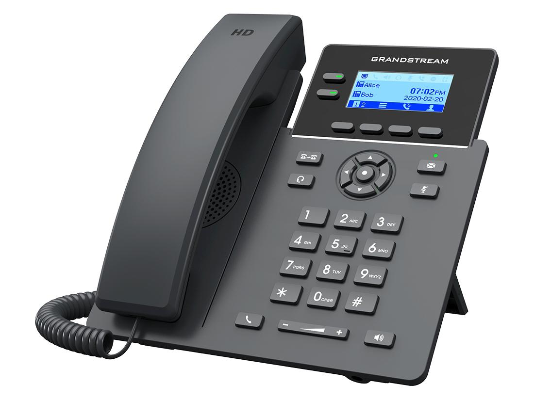 Grandstream Phone 4 Lines, 2 Sip Accounts, 2.4 In Scrn, Color, Gige