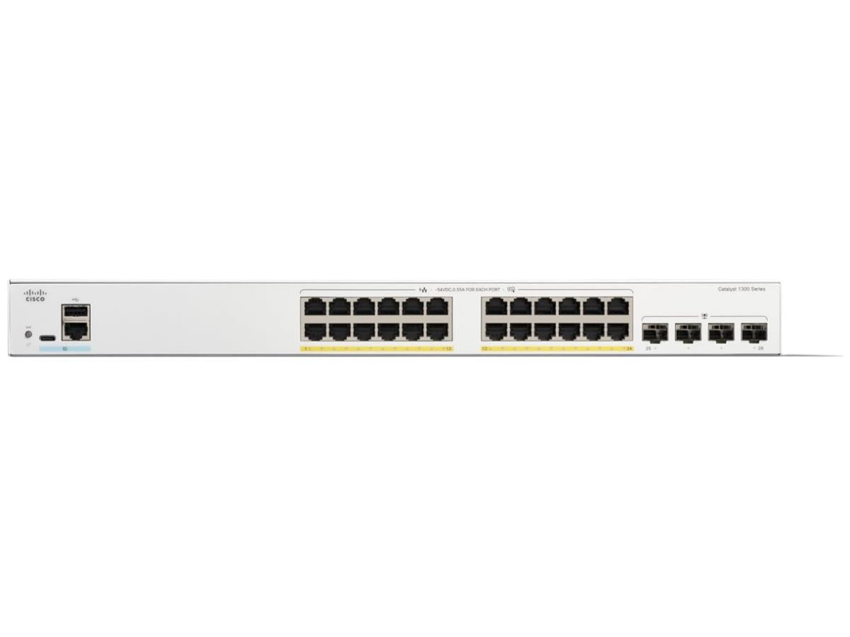 Catalyst 1300 24-Port Ge, Poe, 4X1G Sfp