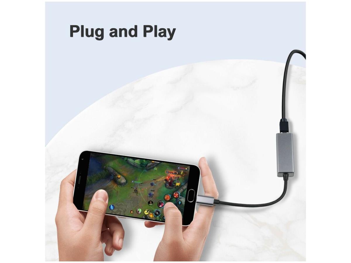 Adesso Usb-C To Ethernet Network Adapter (Taa Compliant)