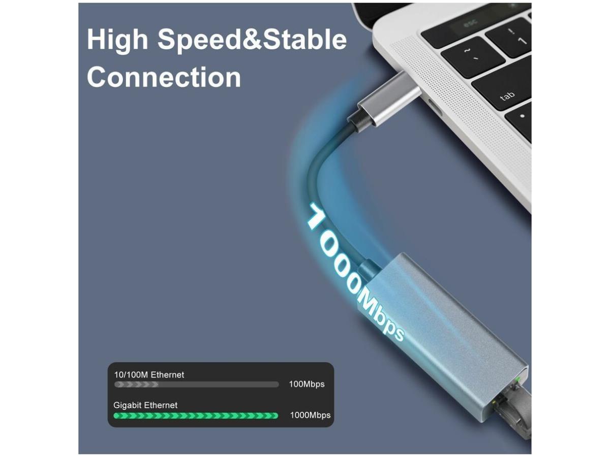 Adesso Usb-C To Ethernet Network Adapter (Taa Compliant)