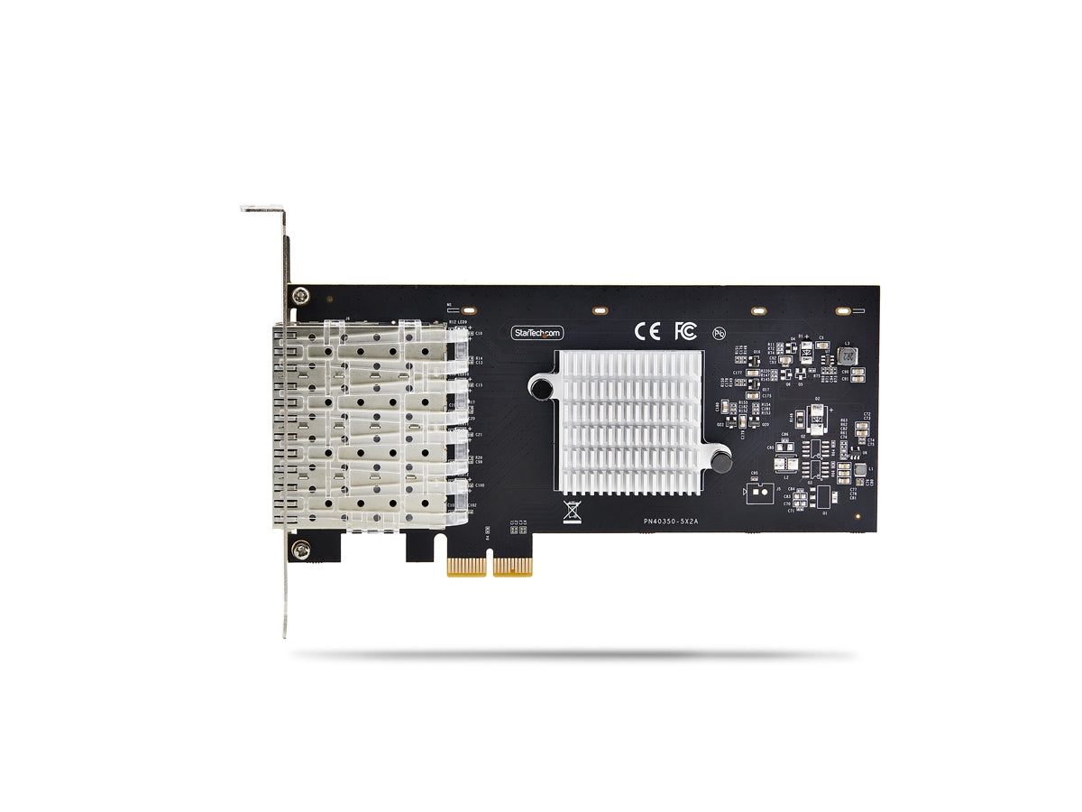Startech.Com 4-Port Gbe Sfp Network Card, Pcie 2.0 X2, Intel I350-