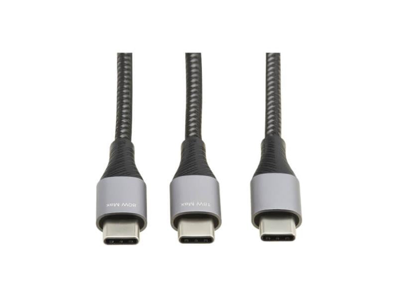 Eaton Tripp Lite Series 2-In-1 Usb-C Charging Cable (M/2Xm) - 100W