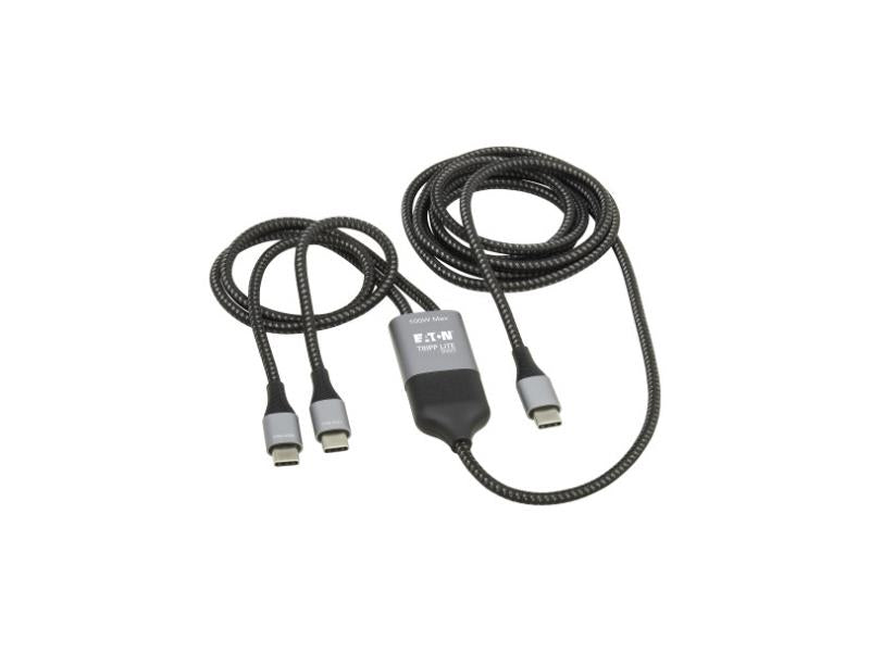 Eaton Tripp Lite Series 2-In-1 Usb-C Charging Cable (M/2Xm) - 100W