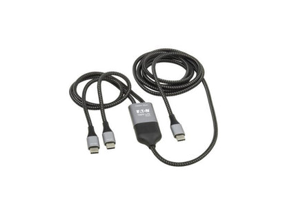 Eaton Tripp Lite Series 2-In-1 Usb-C Charging Cable (M/2Xm) - 100W
