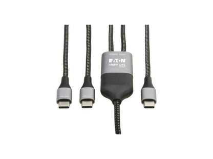 Eaton Tripp Lite Series 2-In-1 Usb-C Charging Cable (M/2Xm) - 100W