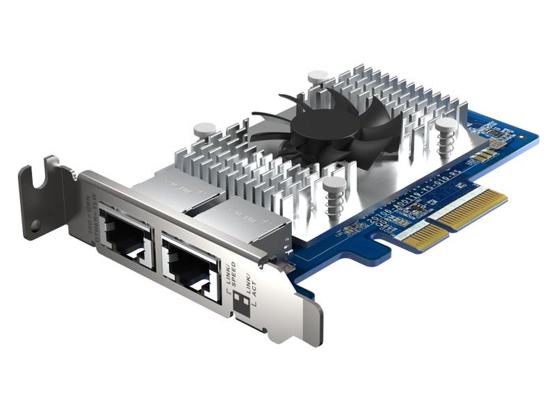 Carte d'extension réseau Qnap à port unique (10Gbase-T) 10Gbe, PCIe Ge