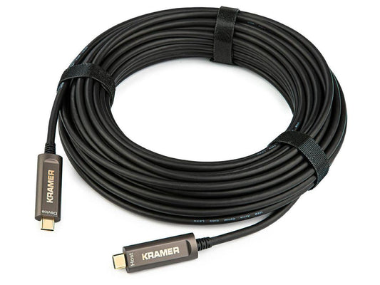 Câble optique USB 3.1 Gen 2 Kramer USB-C (M) vers USB-C (M) Plenum R