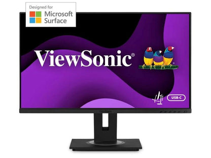 Écran tactile ergonomique ViewSonic 27 pouces, conçu pour les écrans Surface avec port USB