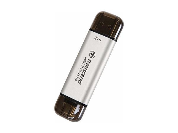 Transcend 2Tb, External Ssd, Esd310S, Usb 10Gbps, Type C/A, Silver