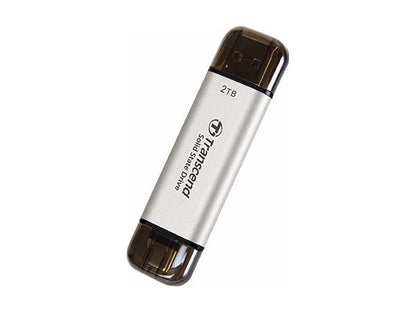 Transcend 2Tb, External Ssd, Esd310S, Usb 10Gbps, Type C/A, Silver
