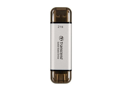 Transcend 2Tb, External Ssd, Esd310S, Usb 10Gbps, Type C/A, Silver