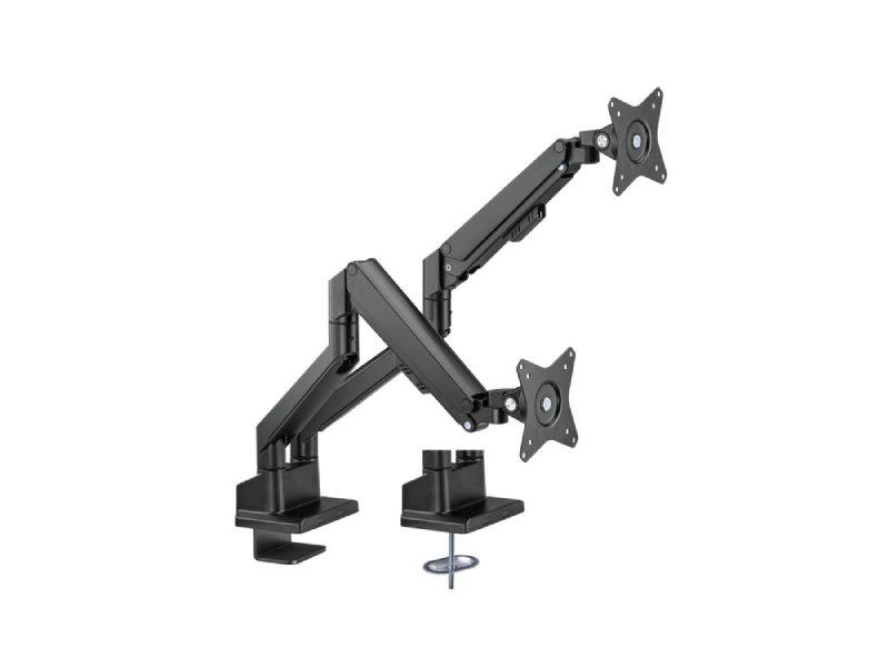 Bras articulés pour support d'écran double Amer Pro avec Hydralift