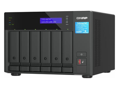 NAS QNAP Thunderbolt 4 de 6 bahías de ultraalta velocidad. Intel Core i5 de 6 núcleos.
