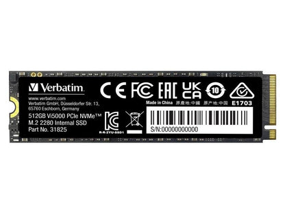 Verbatim 512Gb Vi5000 Pcie Nvme M.2 Ssd